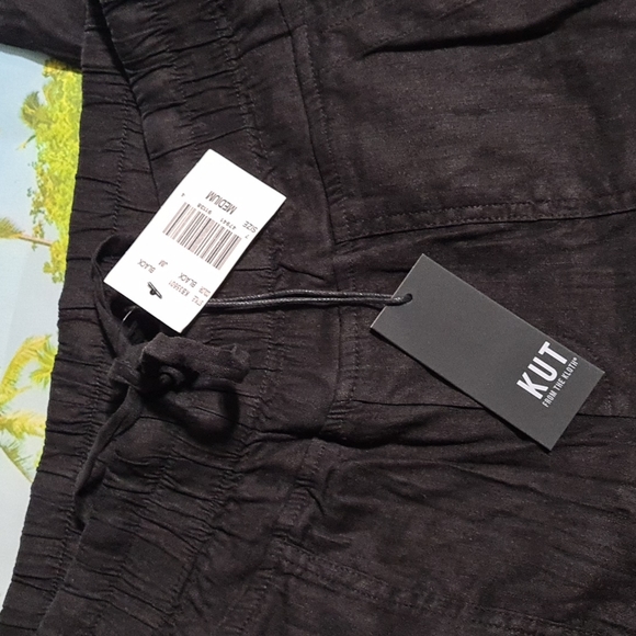Kut from the Kloth Black Jogger Pants Medium NWT - Picture 3 of 8